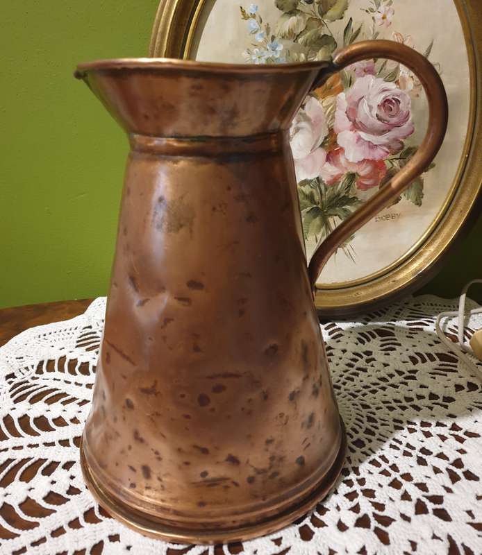 VINTAGE COPPER PITCHER | JUG | DECOR | NO LEAKS | ORNAMENT |