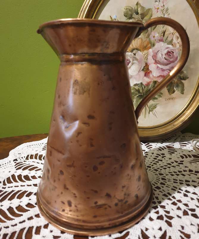 VINTAGE COPPER PITCHER | JUG | DECOR | NO LEAKS | ORNAMENT |