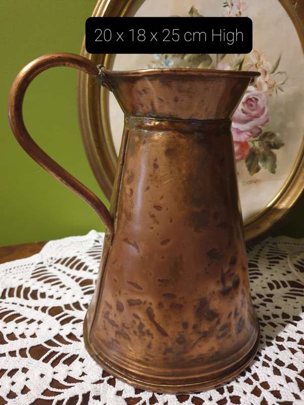 VINTAGE COPPER PITCHER | JUG | DECOR | NO LEAKS | ORNAMENT |