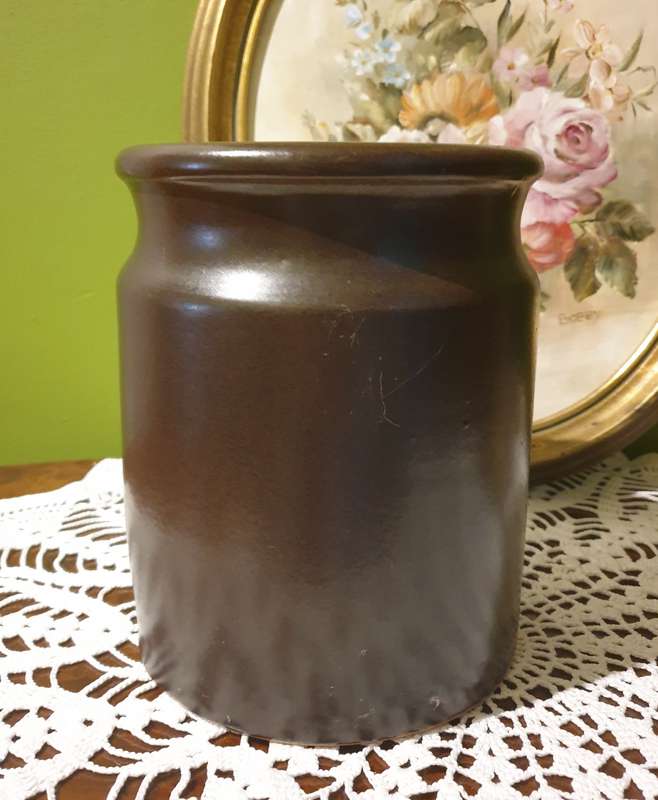 POTTERY CANISTER JAR | KITCHEN | UTENSIL HOLDER |