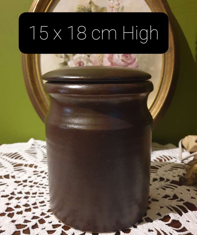 POTTERY CANISTER JAR | KITCHEN |