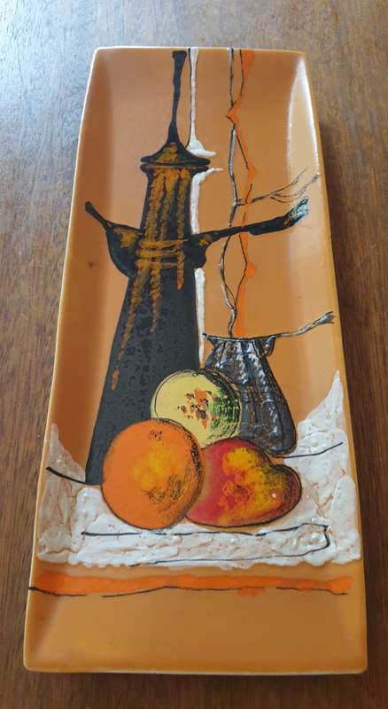 Italian Hand Painted Wall Plate | Decor | size on photo |