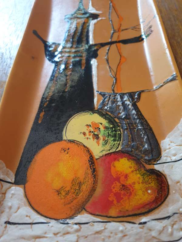 Italian Hand Painted Wall Plate | Decor | size on photo |