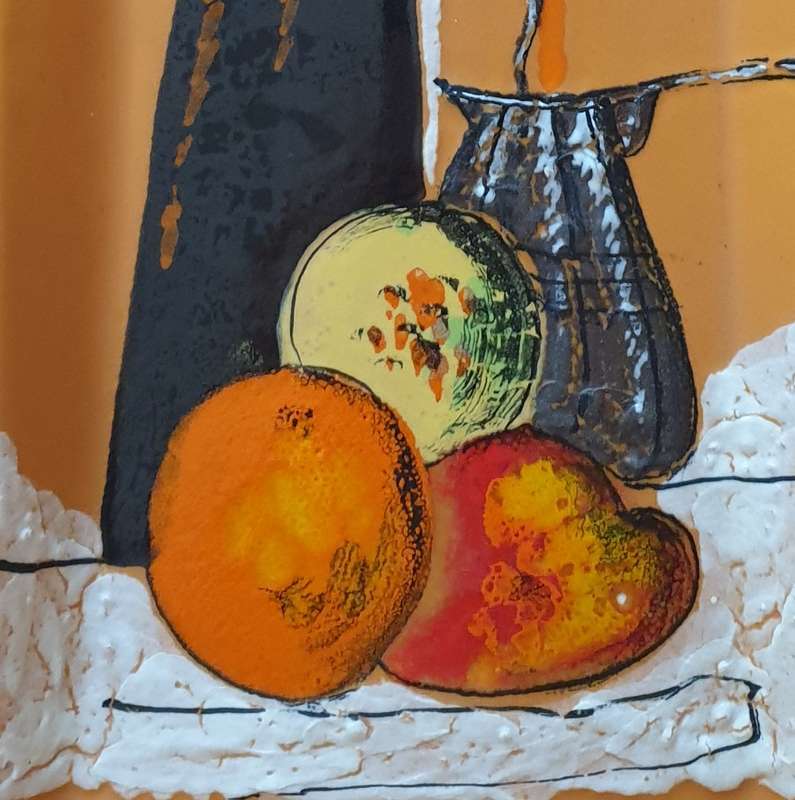 Italian Hand Painted Wall Plate | Decor | size on photo |