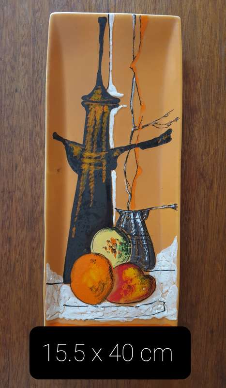 Italian Hand Painted Wall Plate | Decor | size on photo |