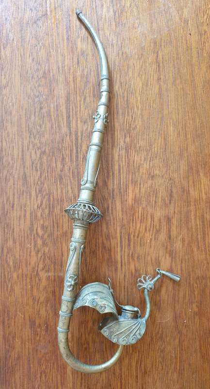 Ancient far-eastern opium pipa