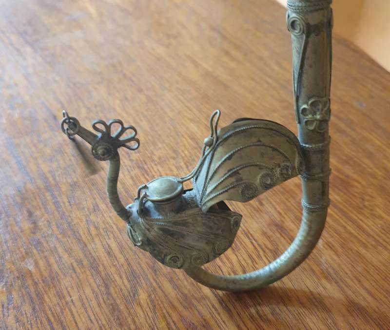 Ancient far-eastern opium pipa