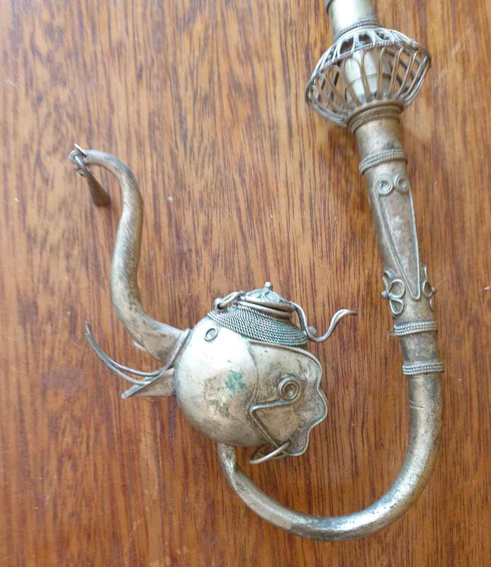 Ancient far-eastern opium pipa