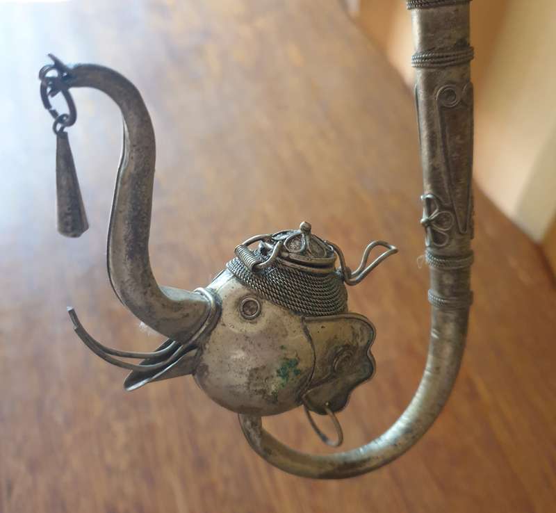 Ancient far-eastern opium pipa
