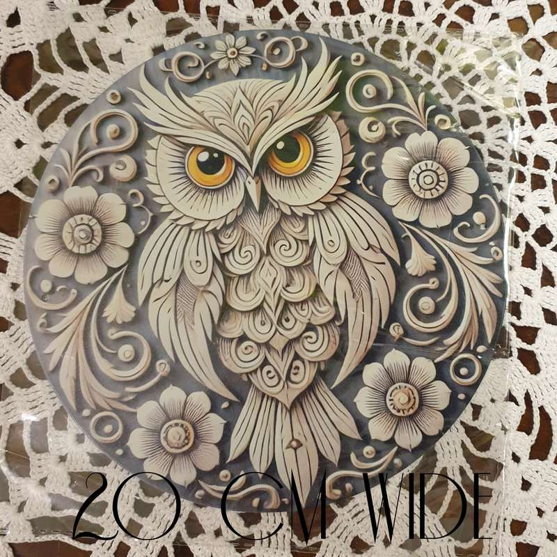 1pc Metal Owl Wall Decor