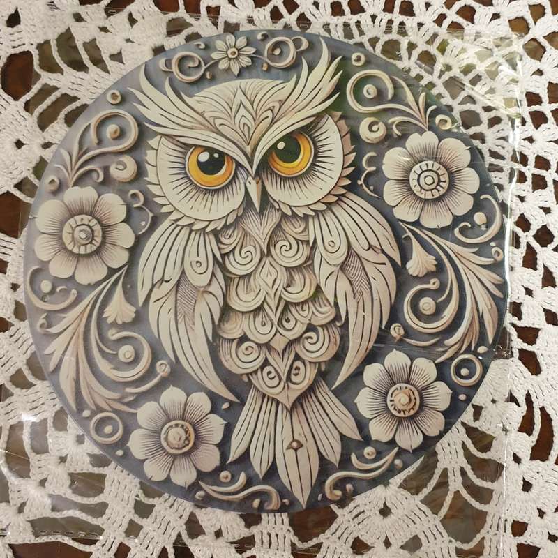 1pc Metal Owl Wall Decor