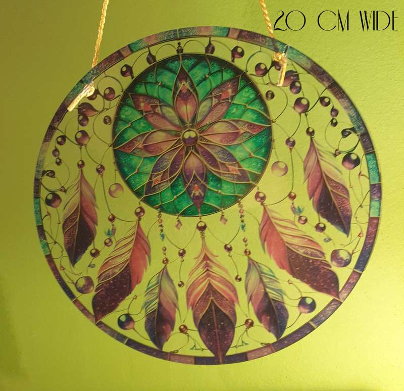1pc Vibrant dream catcher  Stained Glass | PLASTIC |