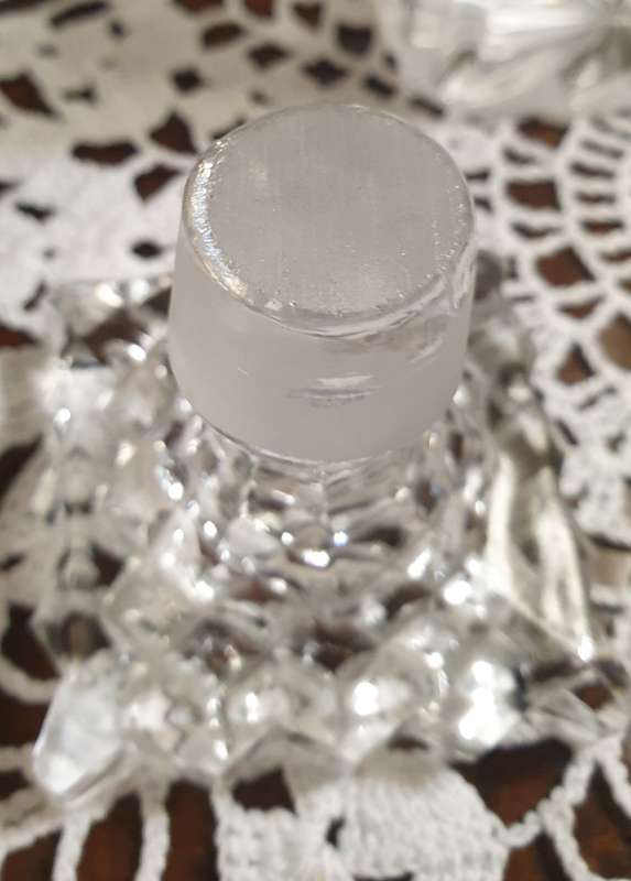 CUT GLASS DECANTER