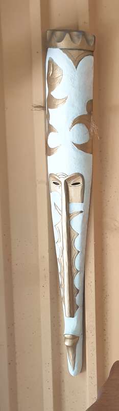 Set of Tribal Masks for your Patio |  127 x 20 cm Wide | Fiber Glass |
