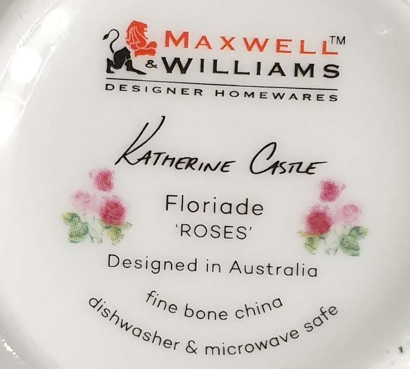 Maxwell & Williams Katherine Castle Floriade Breakfast Cup & Saucer 480ML Roses