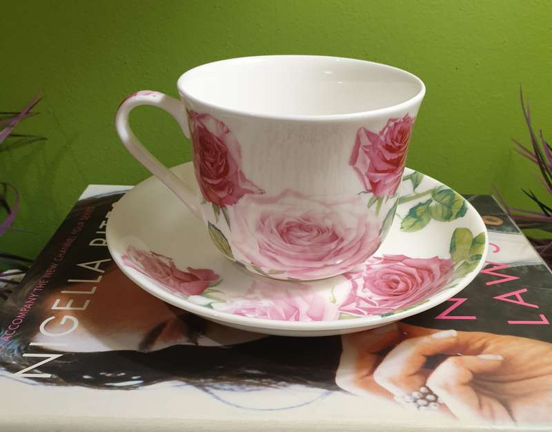 Maxwell & Williams Katherine Castle Floriade Breakfast Cup & Saucer 480ML Roses