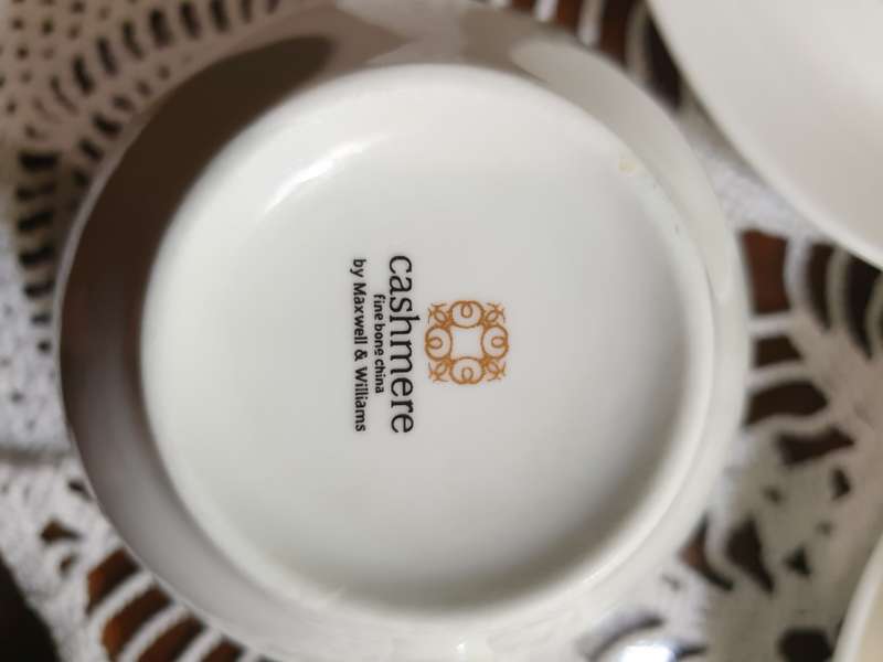 Maxwell & Williams - 350ml Cashmere Cups & Saucers Fine Bone China-Set of 6