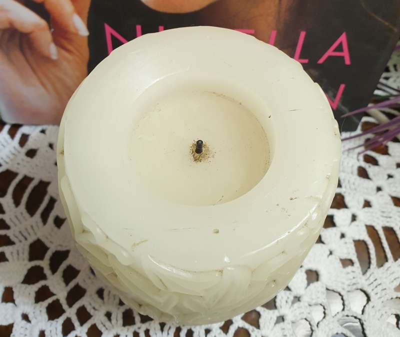 Carved Battery Operated Flickering Candles