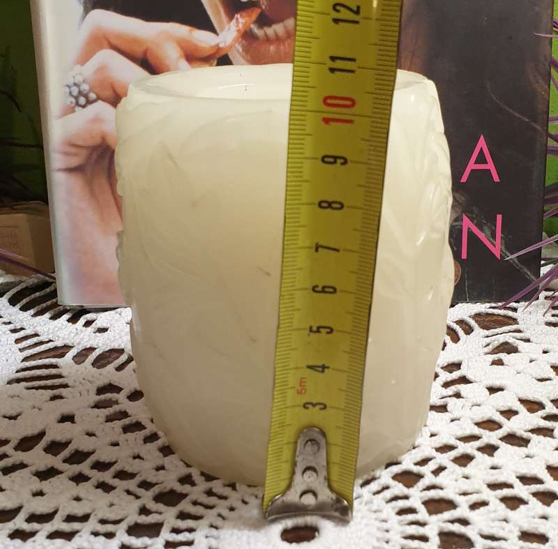 Carved Battery Operated Flickering Candles