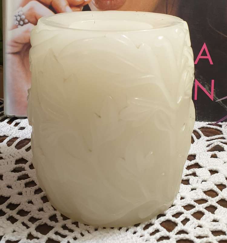 Carved Battery Operated Flickering Candles