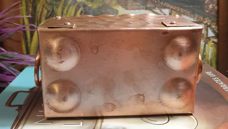 Vintage Hammered Copper Planter |  Jardinière |