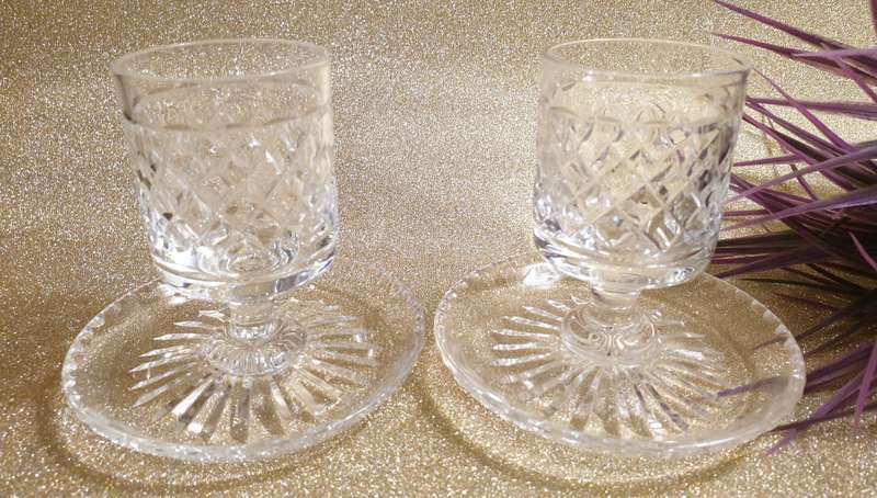 Vintage STUART CRYSTAL England -  Candle Holder