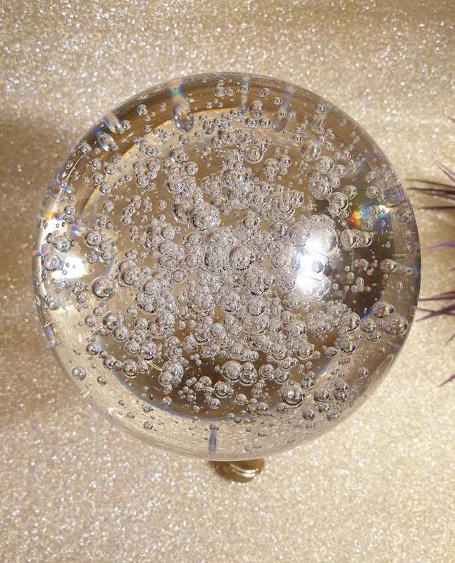 Pinto Bamboo & Crystal Ball Ornament