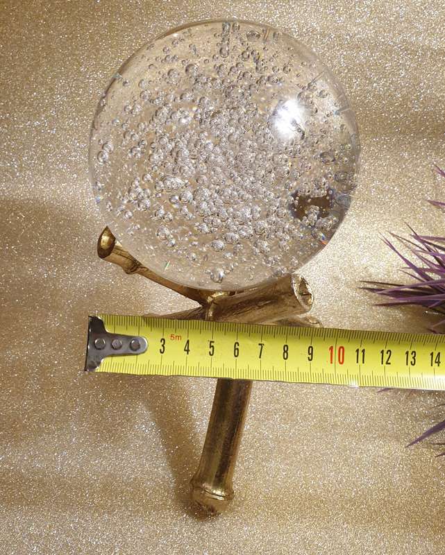 Pinto Bamboo & Crystal Ball Ornament