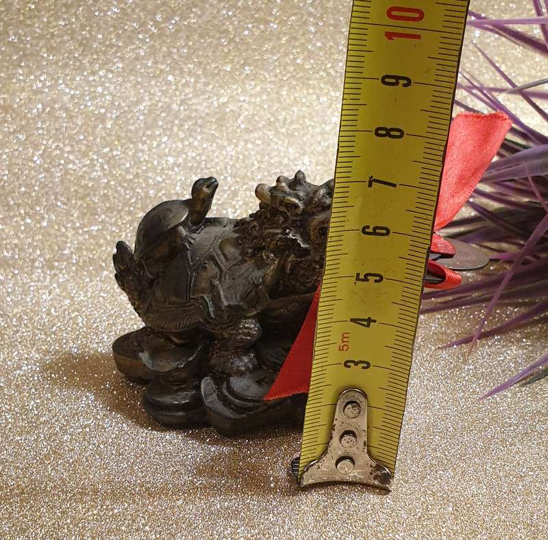Dragon Tortoise On Coin | Made from resin |