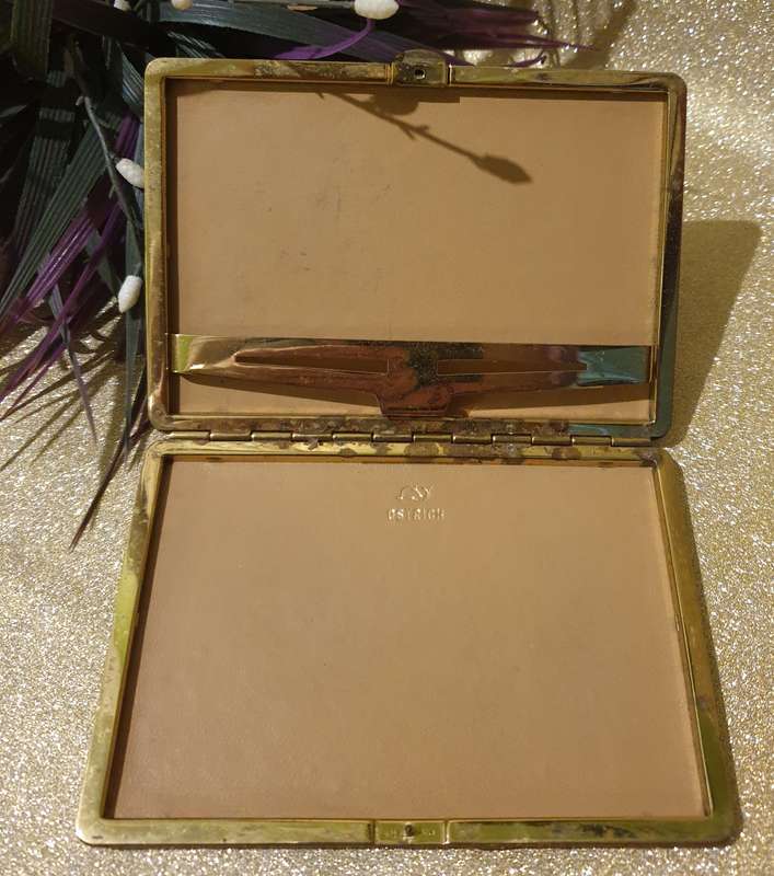 Ostrich Leather Cigarette Case | vintage |