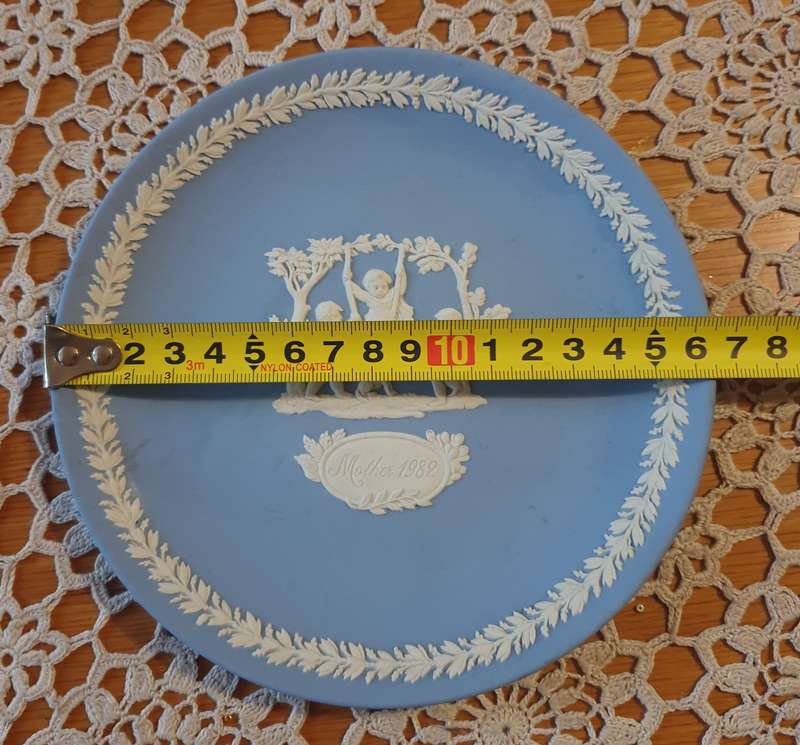 Wedgwood Blue Jasperware 1982 Mother's  Plate
