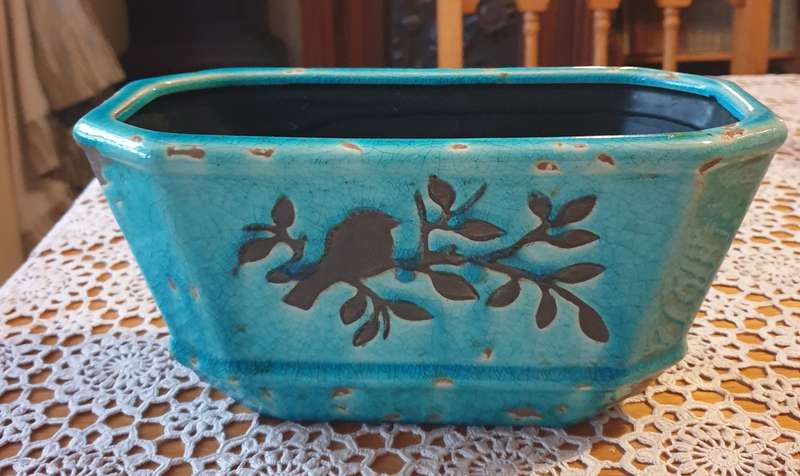 Blue Bird Vase