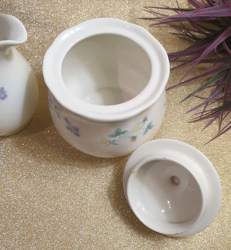 Regent bone china porcelain Milk Pourer with Sugar Bowl