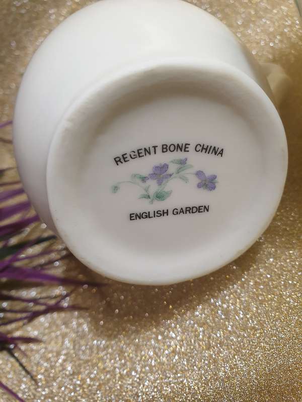 Regent bone china porcelain Milk Pourer with Sugar Bowl