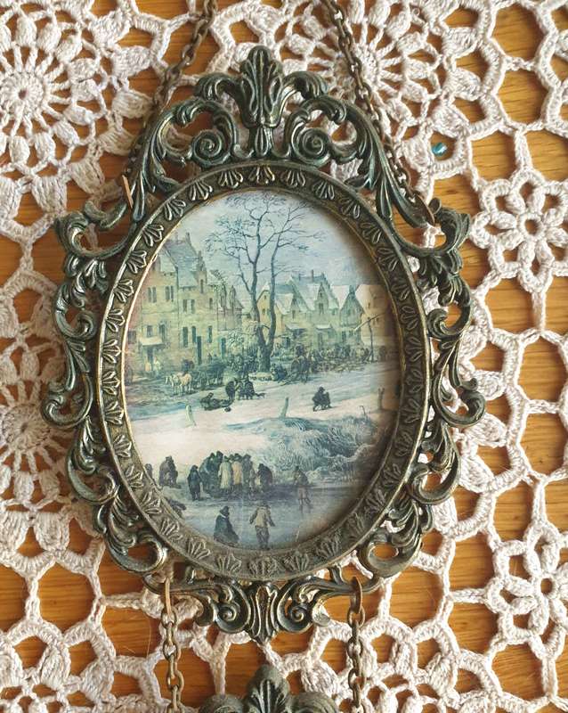 vintage ornate brass metal Frames | Italy |