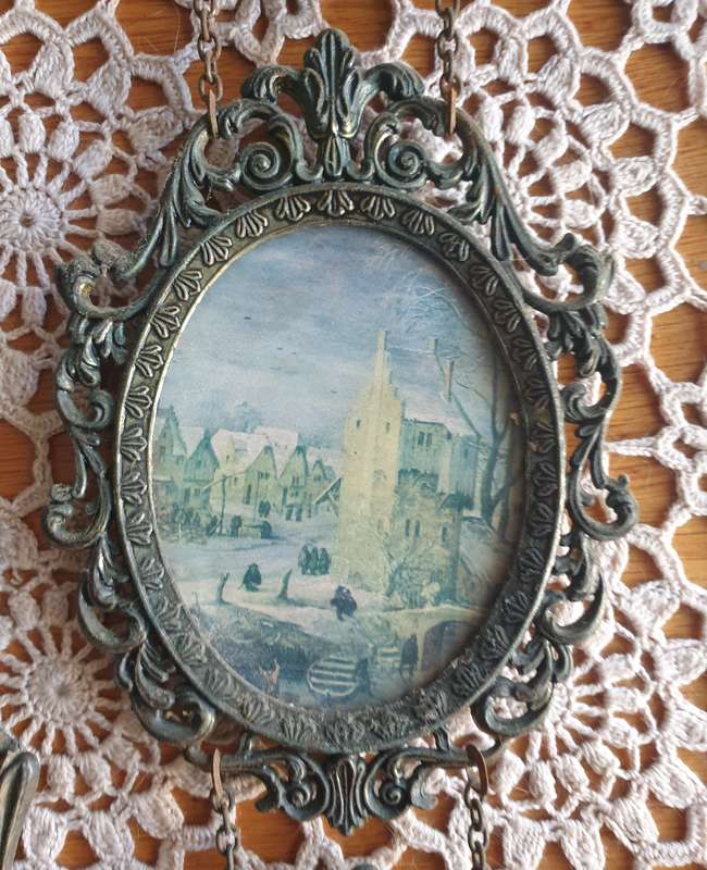 vintage ornate brass metal Frames | Italy |