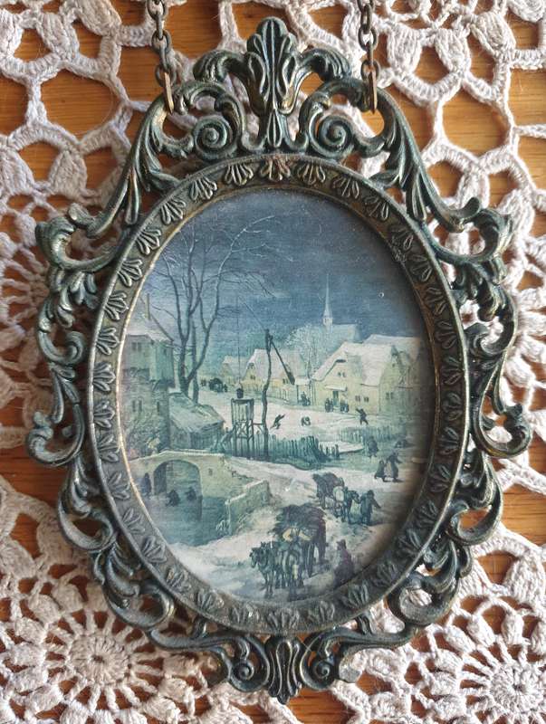 vintage ornate brass metal Frames | Italy |