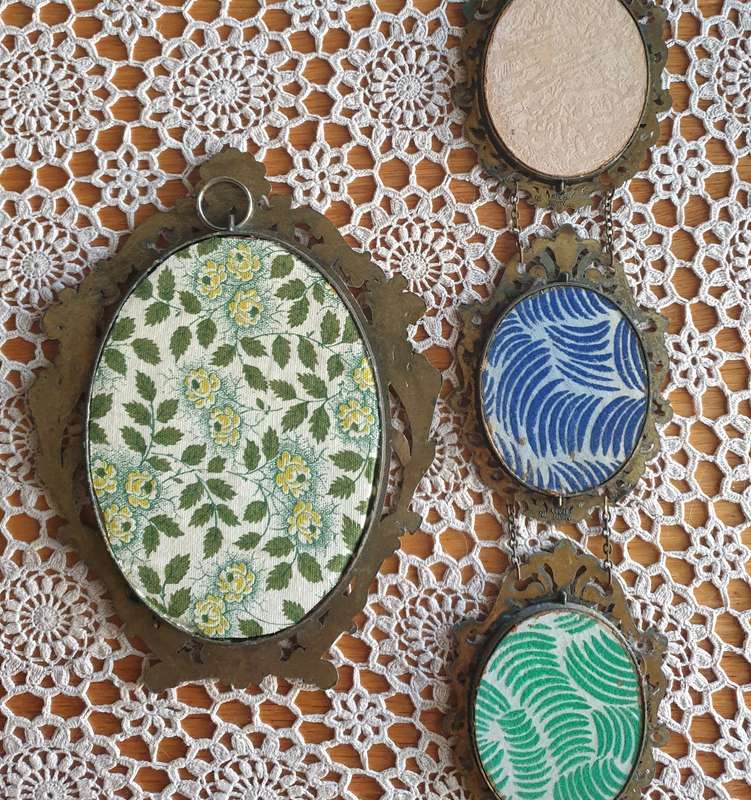 vintage ornate brass metal Frames | Italy |