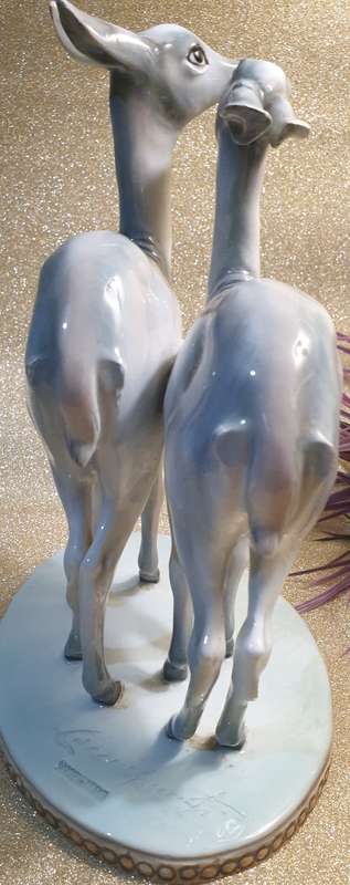 RARE FIND !!! Pair of fawns  | Guido Cacciapuoti |