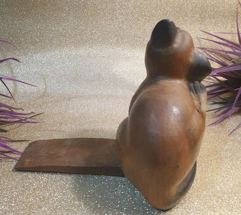 Wooden Cat Doorstop