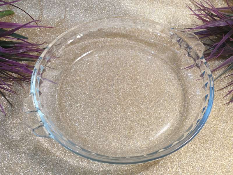 Clear Glass Pie Oven Bowl