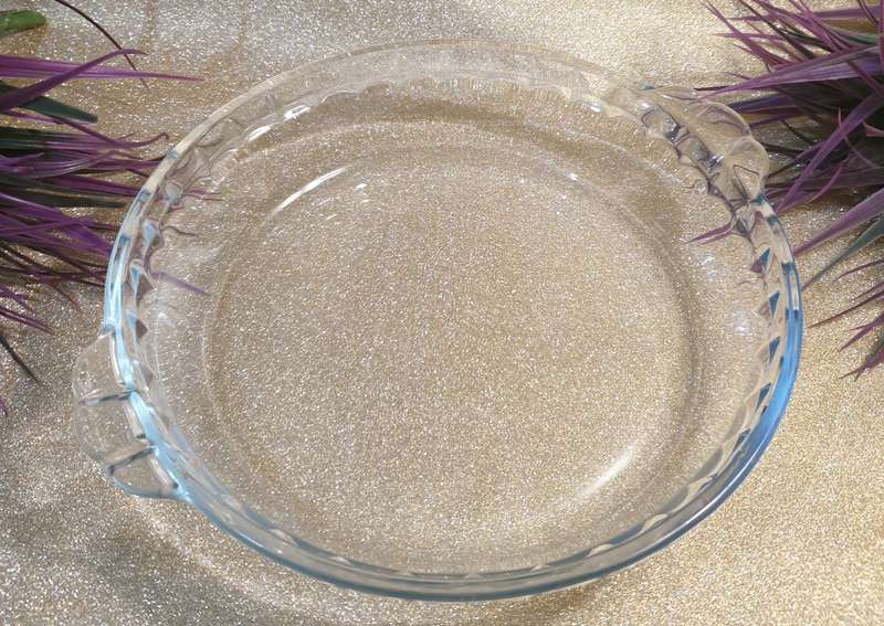 Clear Glass Pie Oven Bowl
