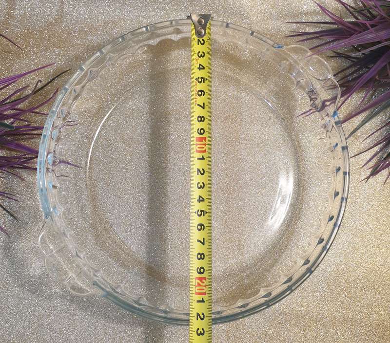Clear Glass Pie Oven Bowl