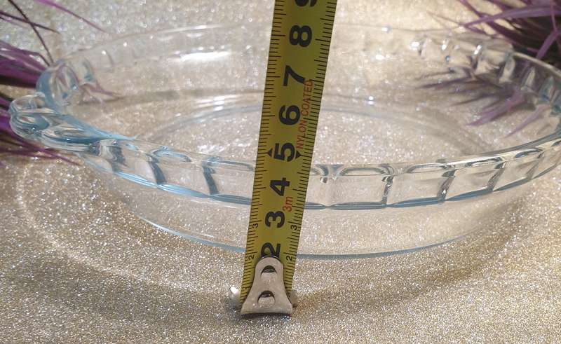 Clear Glass Pie Oven Bowl