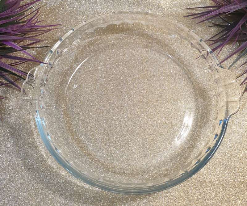 Clear Glass Pie Oven Bowl
