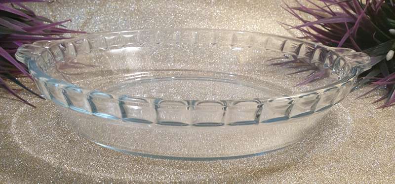 Clear Glass Pie Oven Bowl
