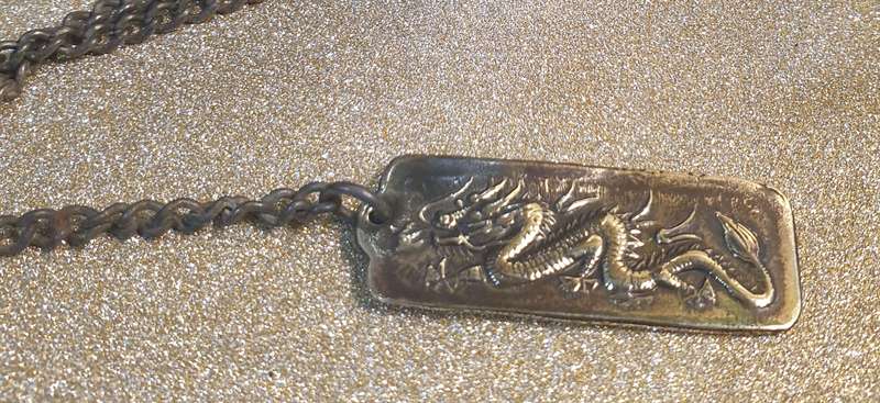 A Chinese white metal opium pipe