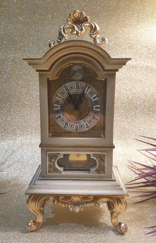 Vintage Schmid West Germany Working Clock | 10 X 7.5 X 22 CM HIGH |