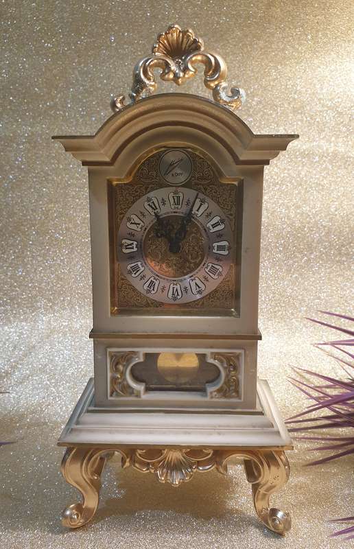 Vintage Schmid West Germany Working Clock | 10 X 7.5 X 22 CM HIGH |