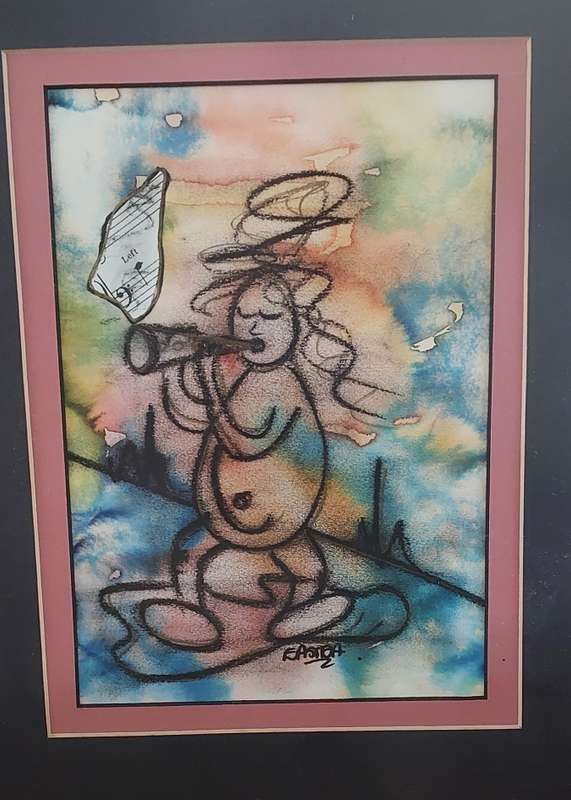 Set of two Mixed media Paintings